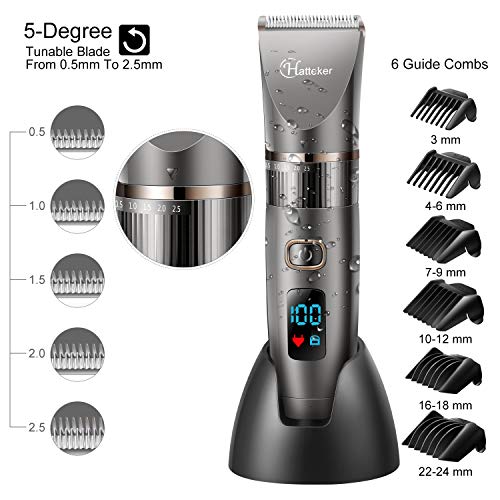Detalle 2 de Hatteker Cortadora de Pelo Hombre Electric Waterproof ✂