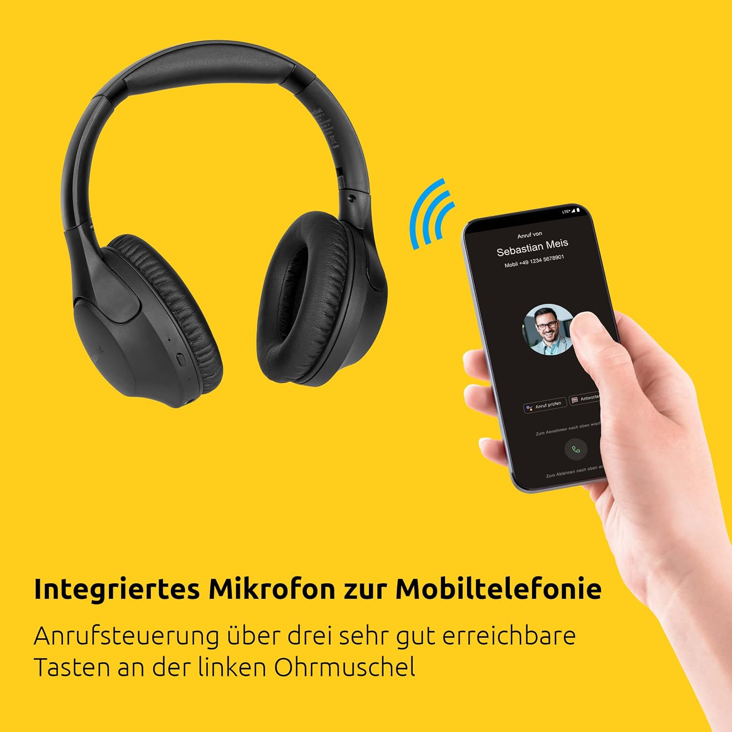 Thumbnail 2 de TechniSat STEREOMAN 3 BT Bluetooth-Kopfhörer