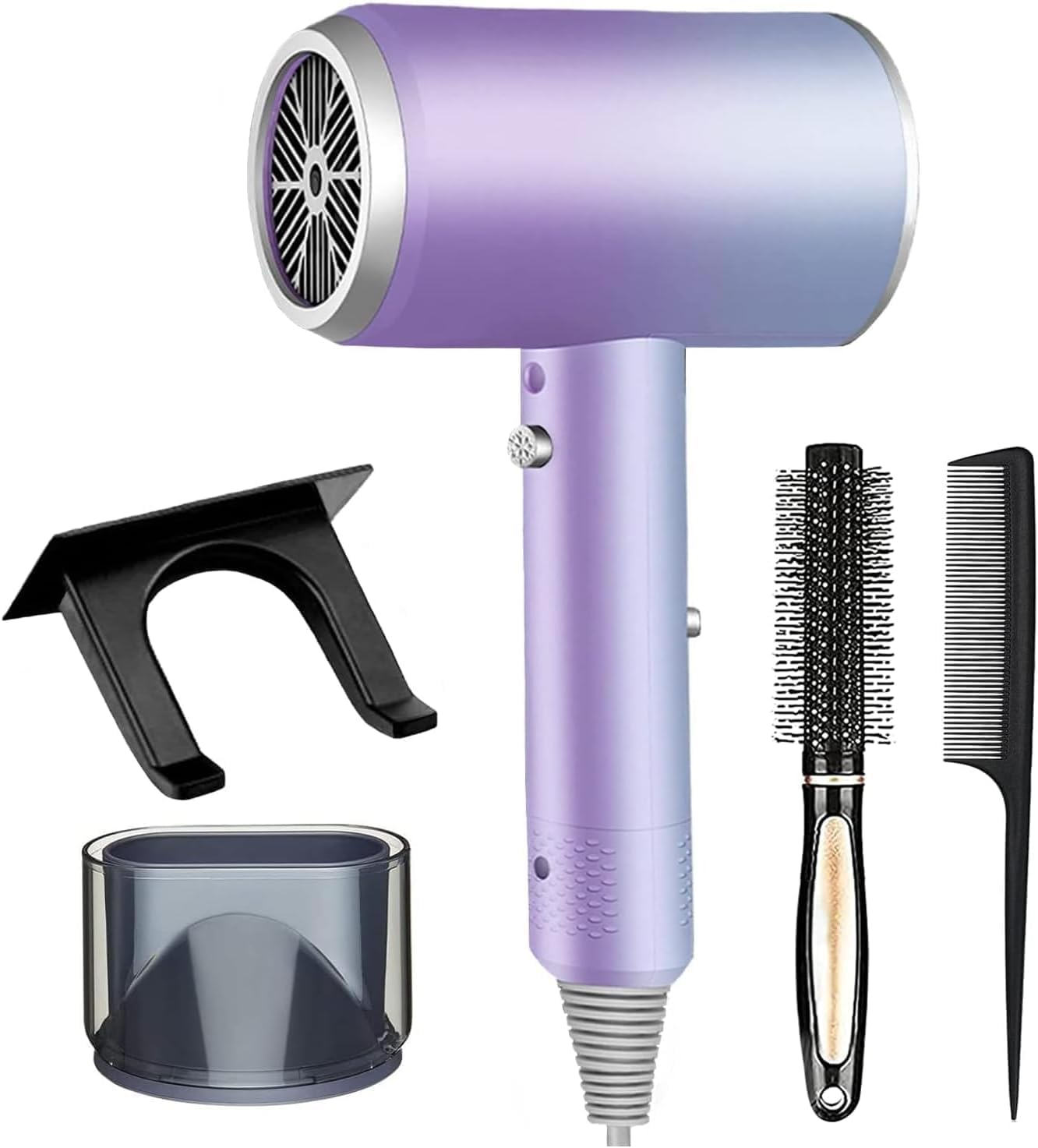 Detalle de Jooayou Hair Dryer 2000W: Fast Ionic Drying with Stand for Home, Travel and Salon