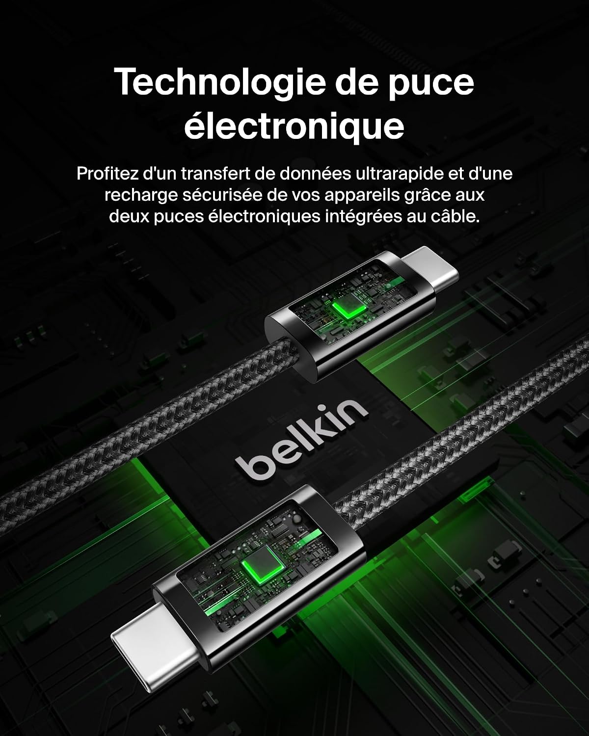 Thumbnail 4 de Belkin Pack de 2 câbles USB-C 1,5 m 240 W