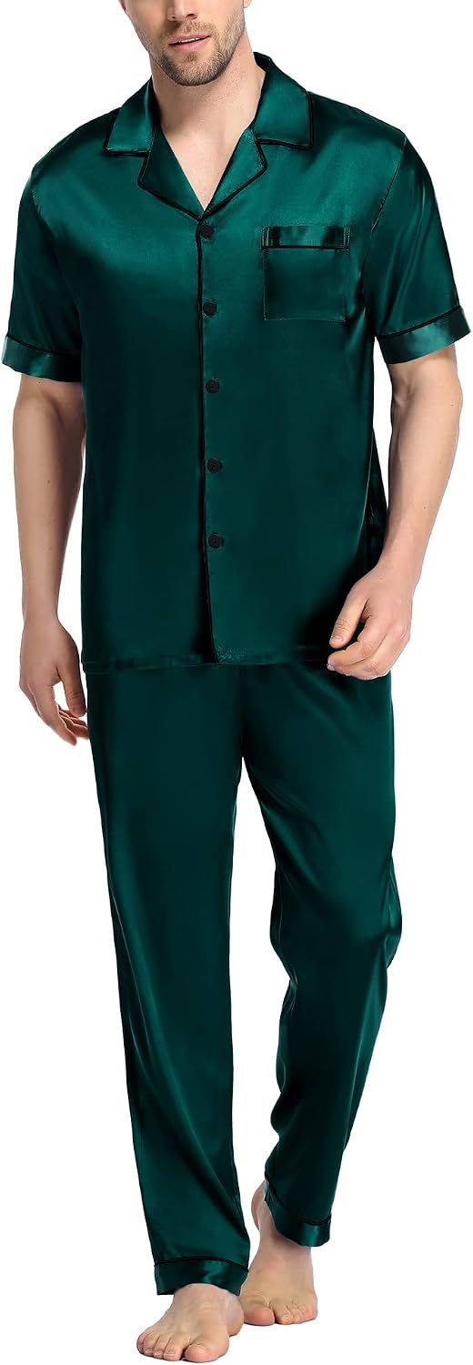 Thumbnail 5 de SWOMOG Satin Pajama Set 2-Piece