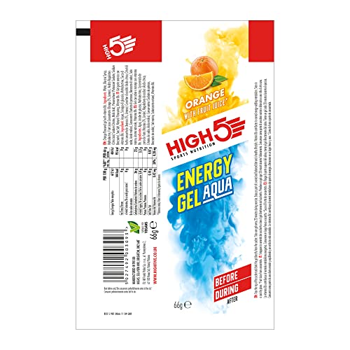 Thumbnail 5 de HIGH5 Energy Gel Aqua for Running & Endurance – Orange, 20 x 66g