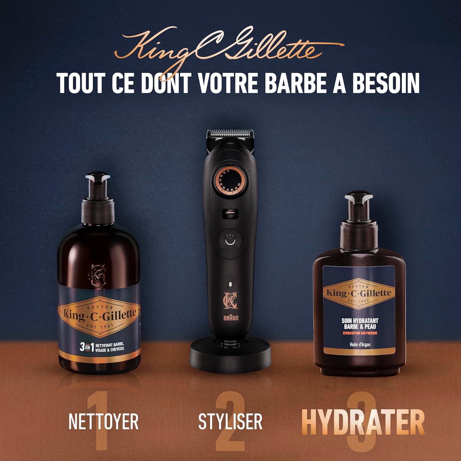 Thumbnail 6 de Gillette King C Soin Barbe Homme à la Vitamine B3 & Huile d’Argan – Formule légère hydratante (100 ml)