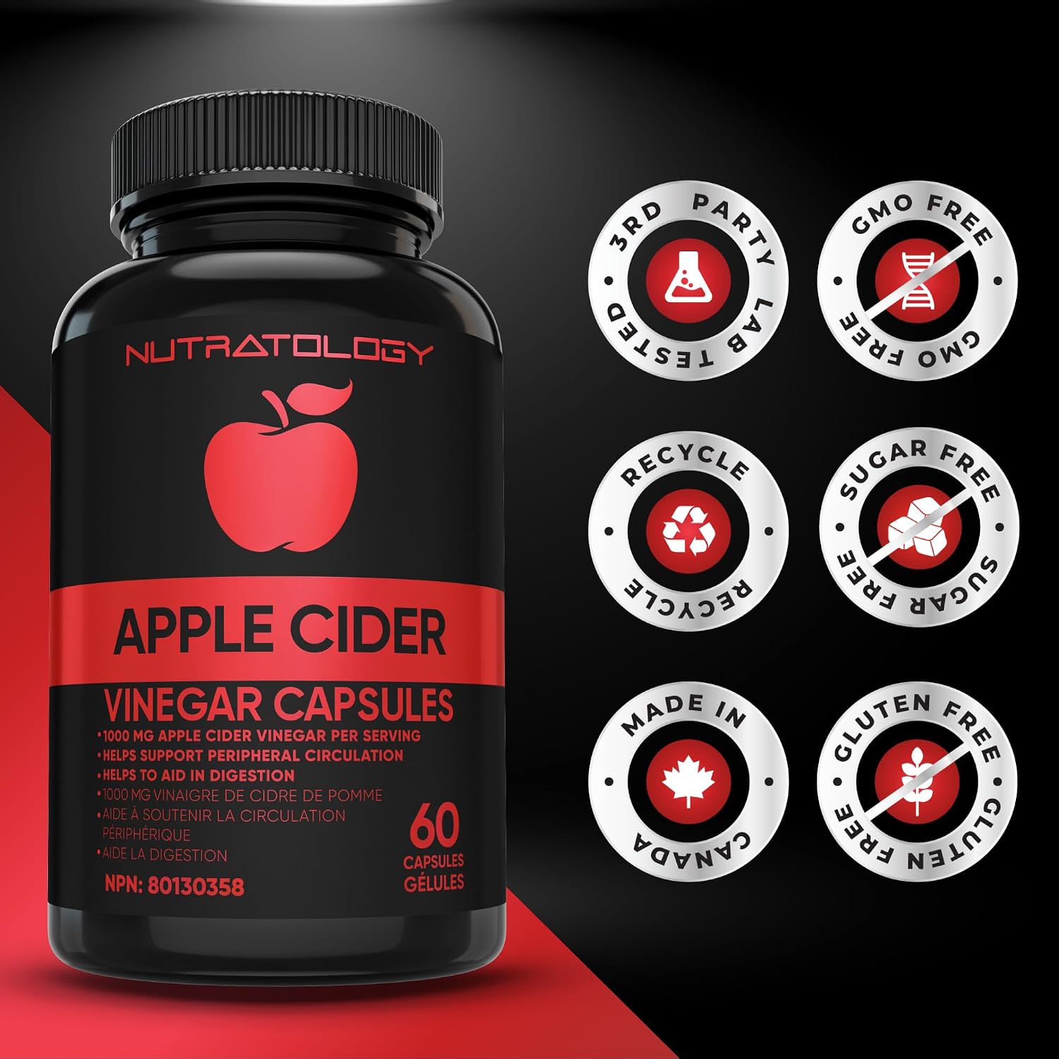 Thumbnail 5 de Nutratology Apple Cider Vinegar Capsules 60 capsules
