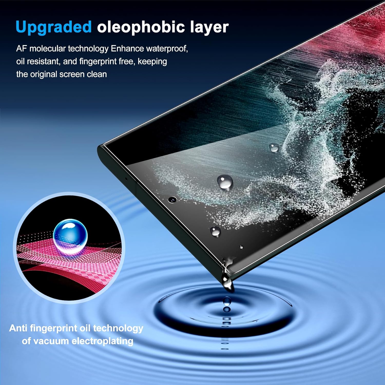 Detalle de Arshek Galaxy S22 Ultra Privacy Screen Protector 2-pack