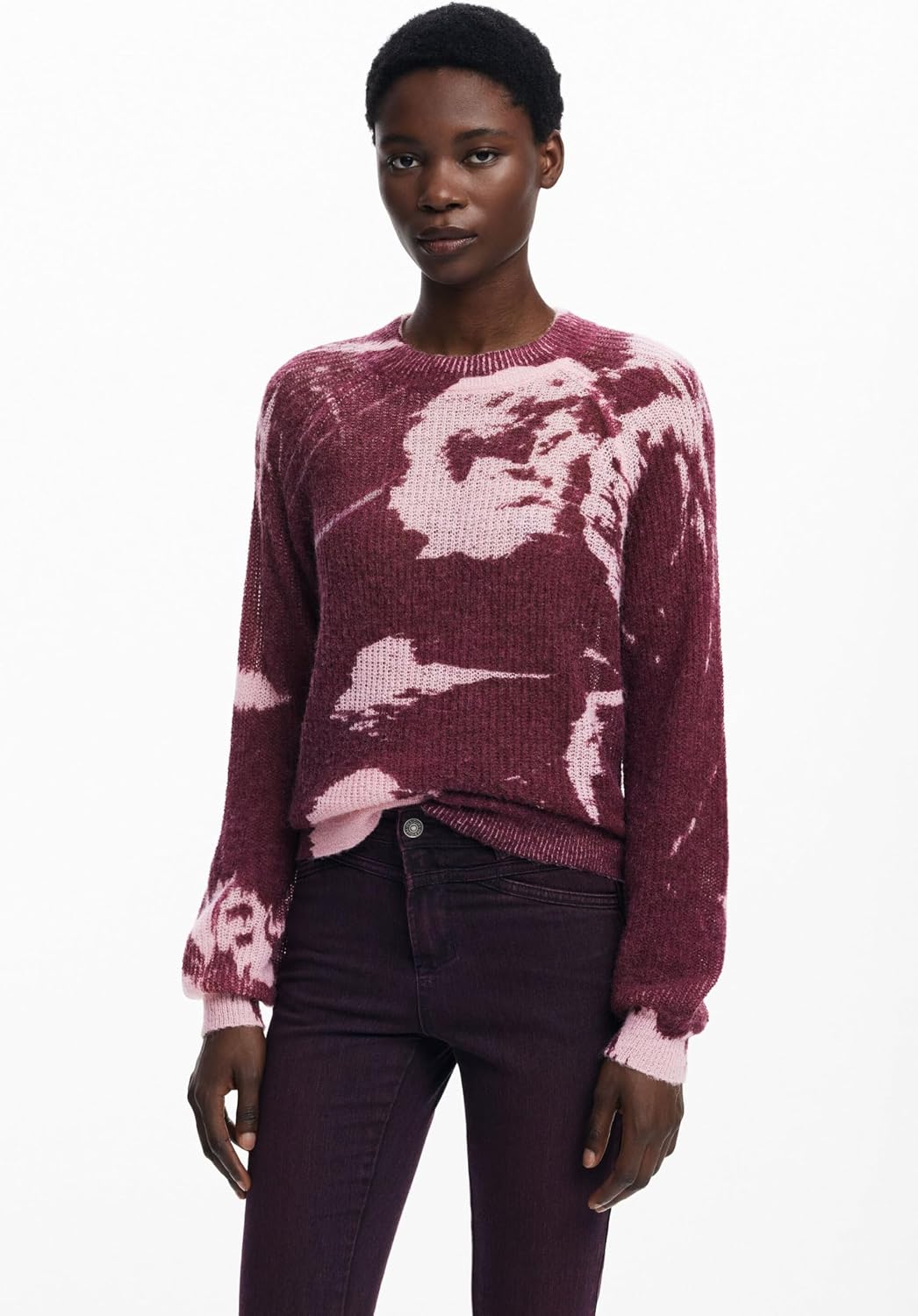 Detalle 2 de Desigual Jers_Hyder Pullover Sweater Mujer