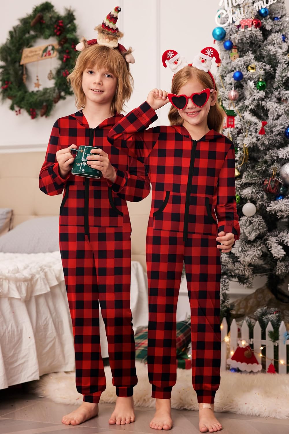 Detalle 1 de Ekouaer Onesie Pajamas Polyester Blend