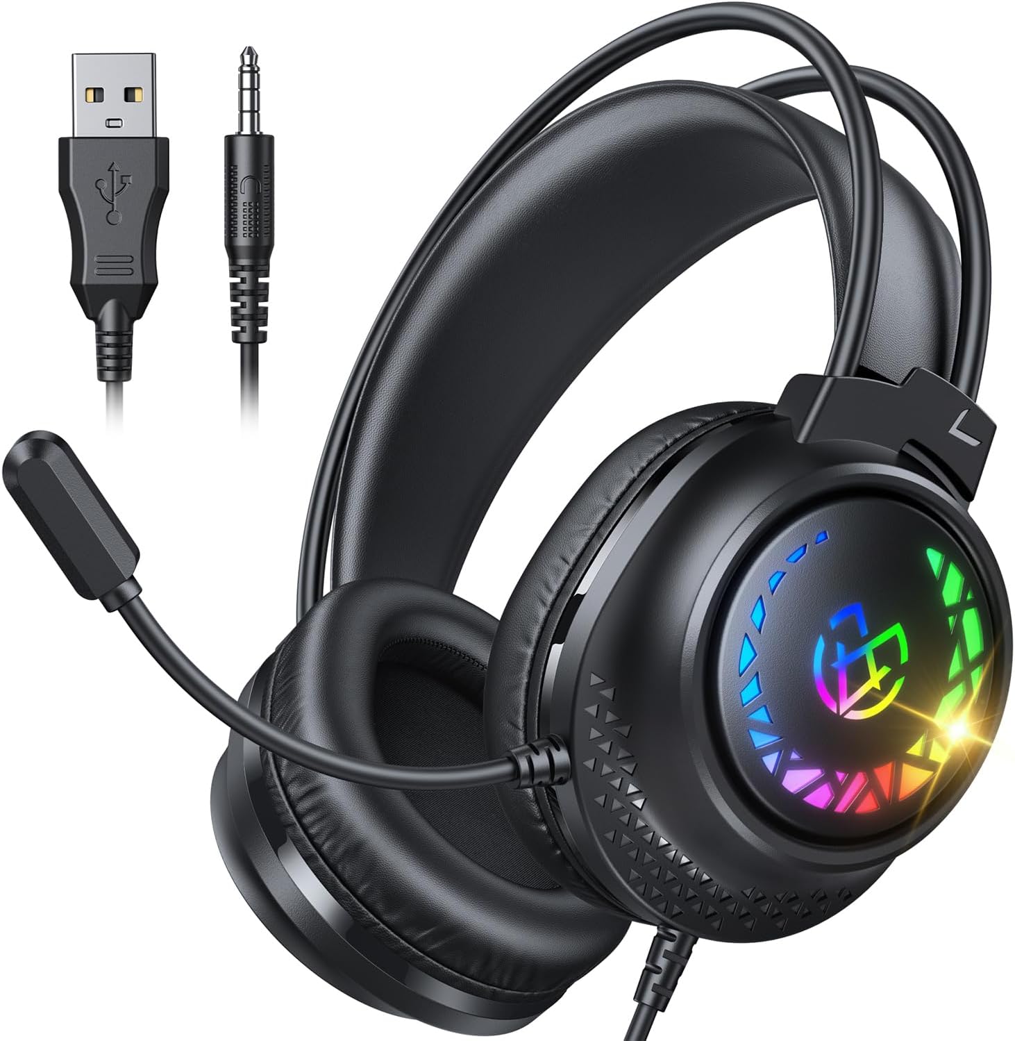Detalle de Tatybo Gaming Headset Wired stereo surround sound