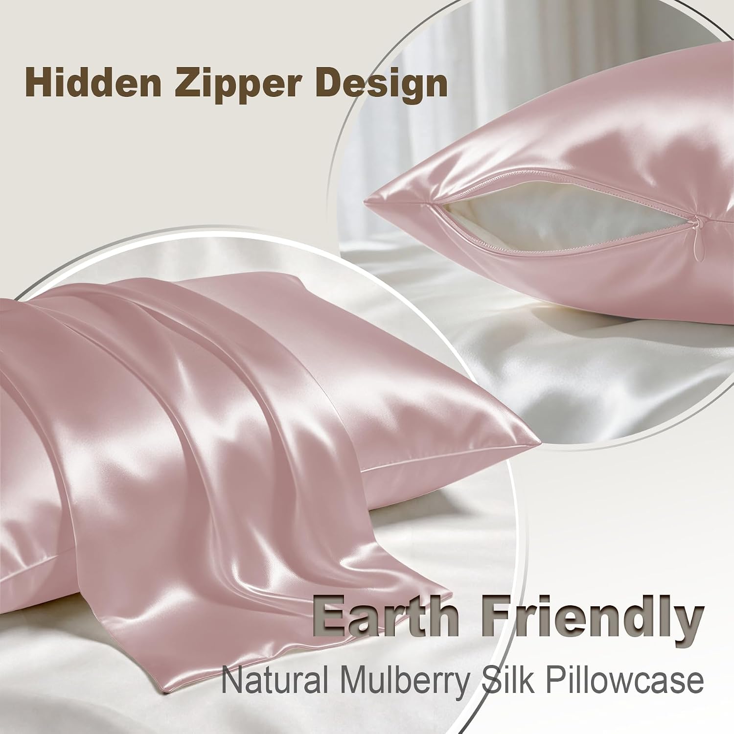 Detalle de LYSHIN Silk Pillowcase, 19 Momme