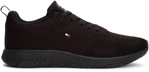Thumbnail 6 de Tommy Hilfiger Herren Runner Sneaker Corporate Knit Rib Runner – Schwarz, Gr. 46
