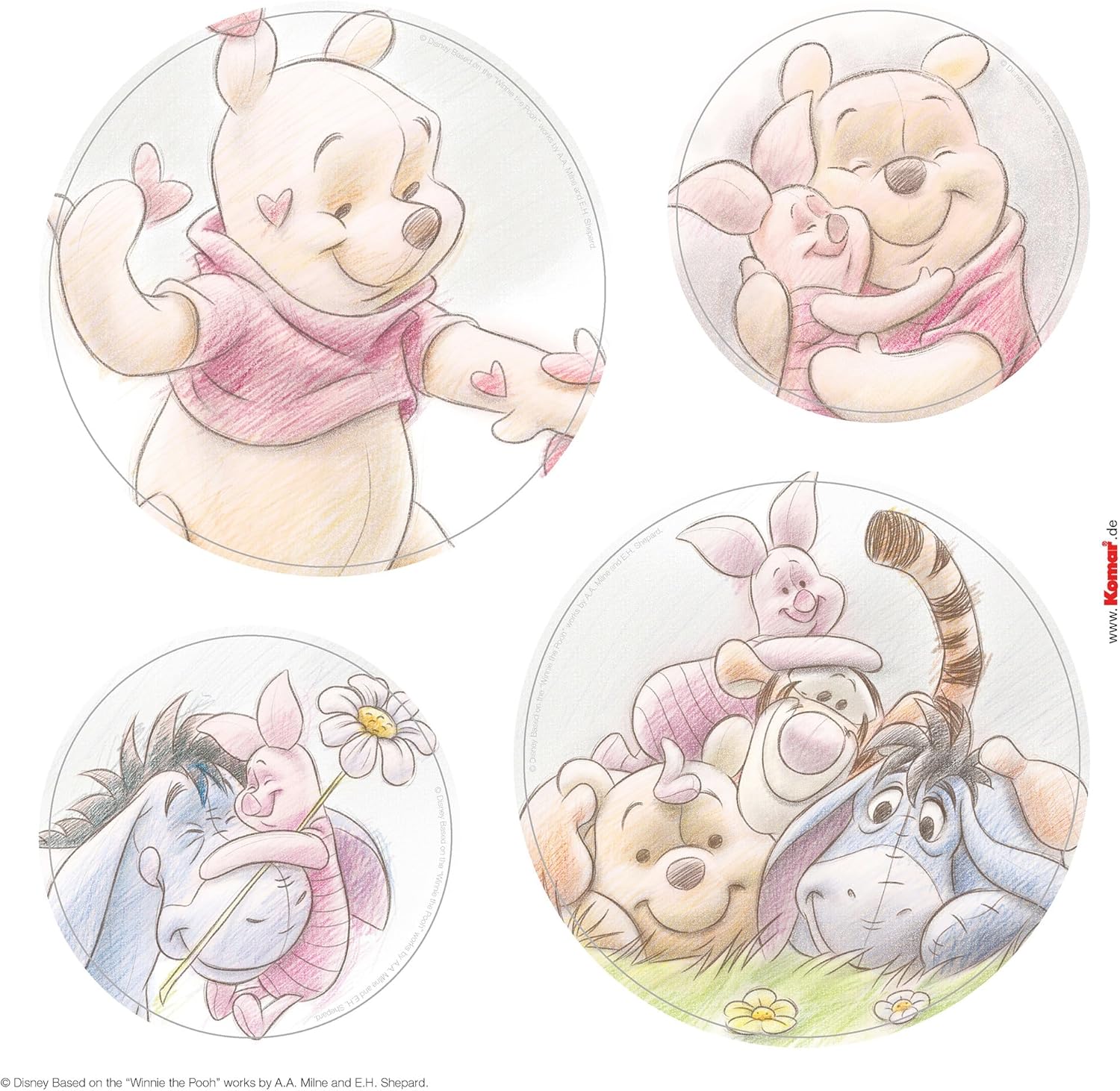 Thumbnail 2 de Disney Fenstersticker Winnie Puuh Wonderful Bubbles, 2 Bogen – 30 x 30 cm