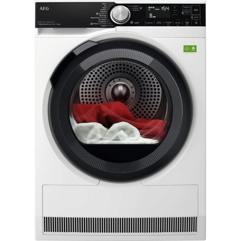 Detalle de Secadora de bomba de calor AEG TR959V6PBC 9 kg – 3DScan y MixDry, conectada