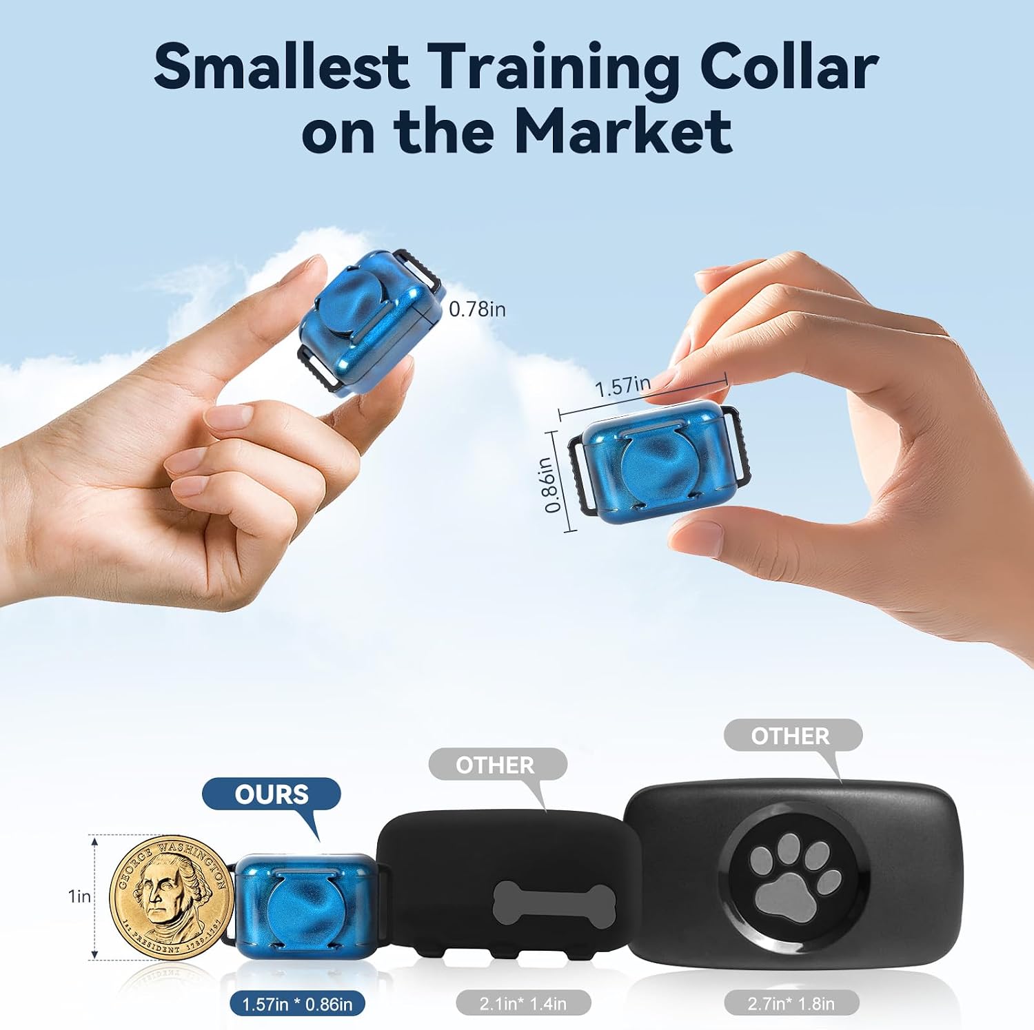Detalle de Vibration anti bark collar for dogs 2000ft