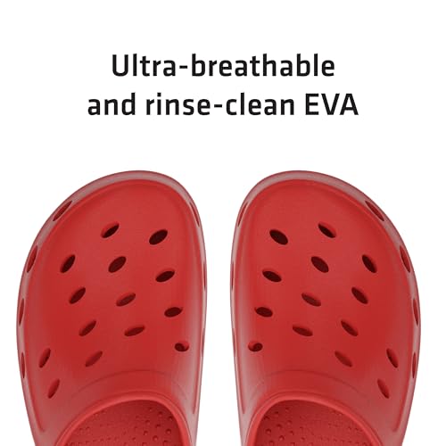 Detalle de Lakeland Active Men's Silloth Lightweight Ventilated Clogs - Red (UK 7)