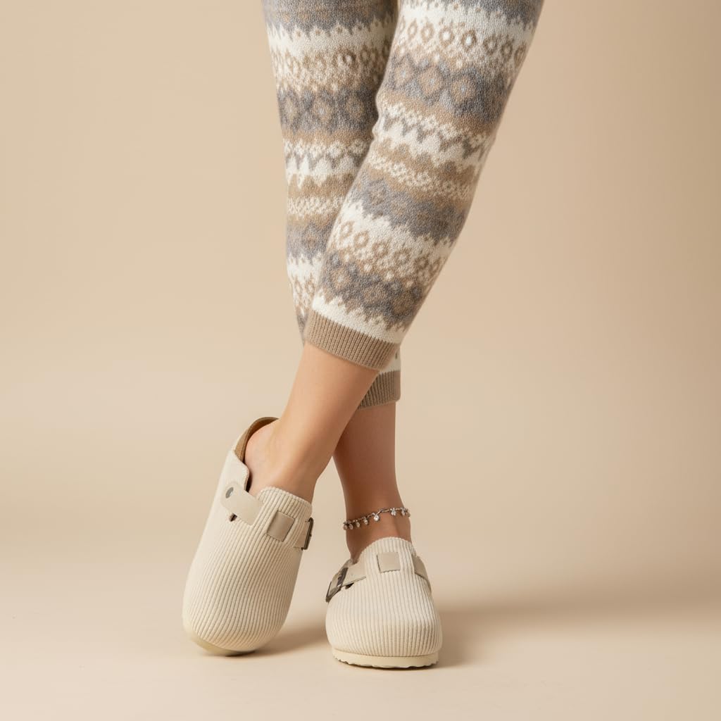 Thumbnail 1 de CUSHIONAIRE Hana Women’s Clogs — Comfortable Vegan Suede Slip-On with Cork Footbed & Arch Support