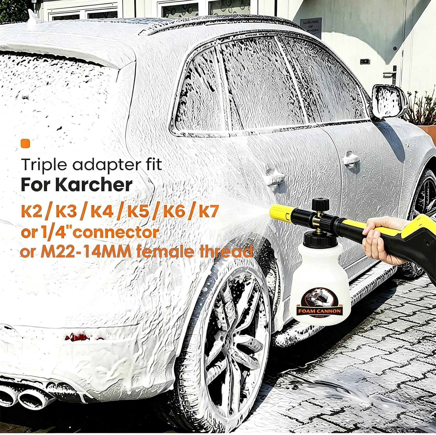 Thumbnail 1 de Zavrski Snow Foam Lance Cannon 1 Litre – Adjustable Foam Gun for Karcher Pressure Washers