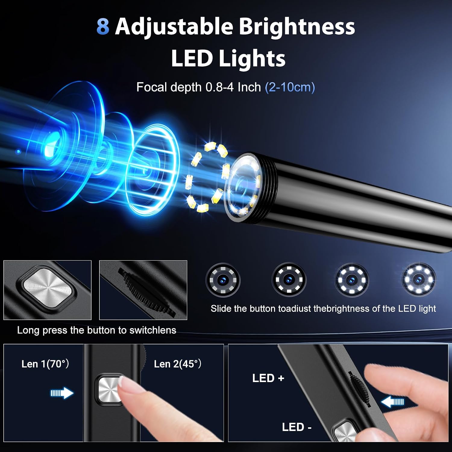 Detalle 2 de BAZO Endoscope Camera 18.04ft