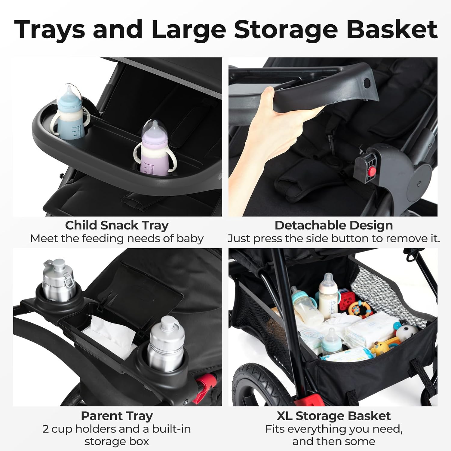 Detalle 2 de INFANS Jogging Stroller, Iron Frame
