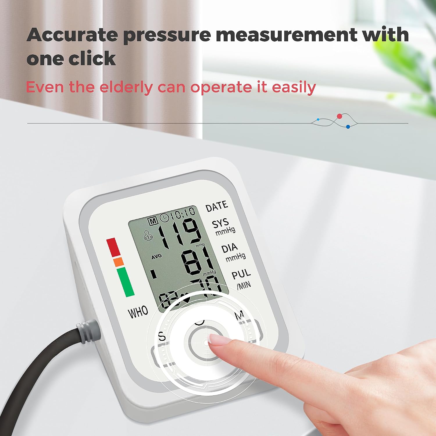 Thumbnail 3 de Blood Pressure Monitors Large Cuff Size 22-36cm for Home Use