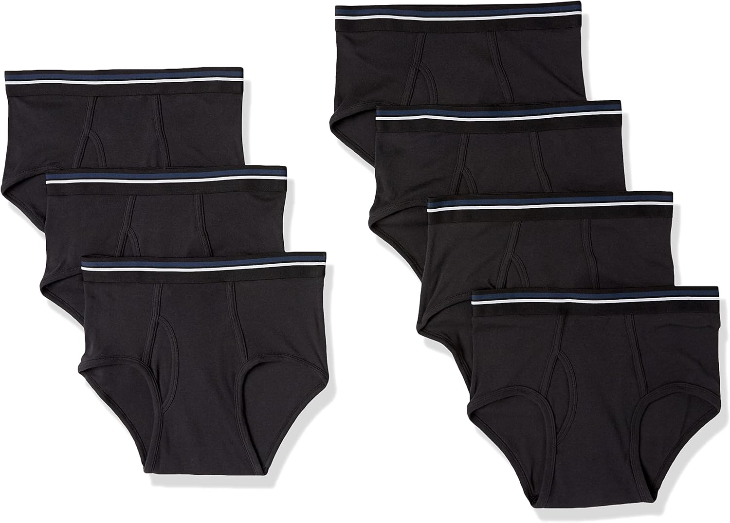 Detalle de Amazon Essentials Men's Cotton Breathable Tag-Free Briefs Underwear, Multipacks