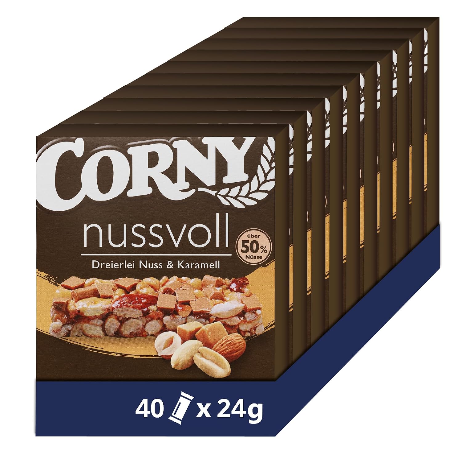 Detalle de Corny Nussvoll Nussriegel 40×24 g 🍫