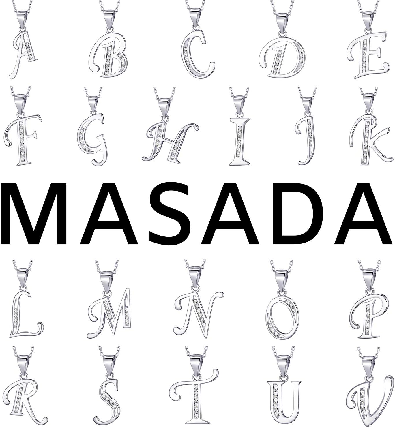 Thumbnail 6 de MASADA Cadena con Inicial Plata 46cm