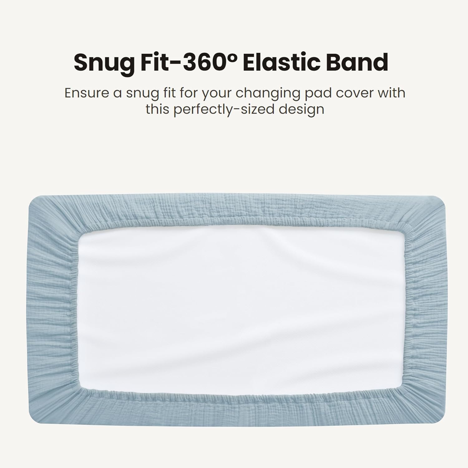 Thumbnail 6 de Konssy Quilted Muslin Changing Pad Covers 2-Pack