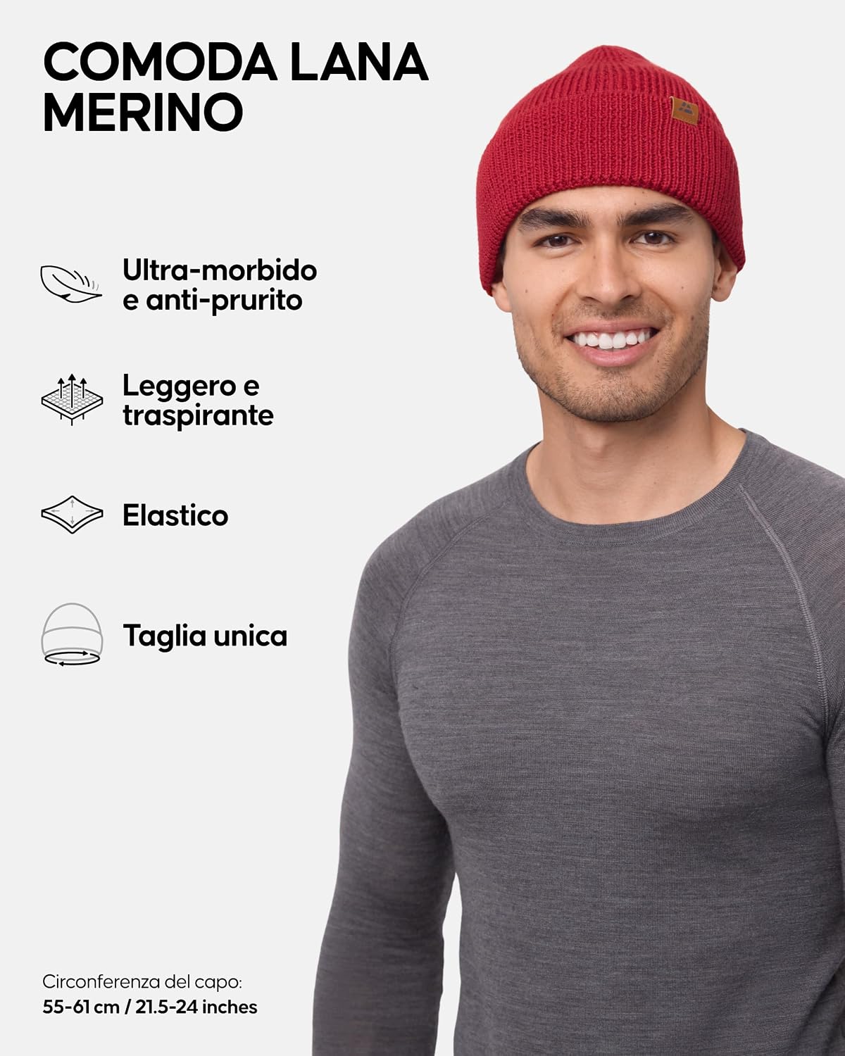Thumbnail 1 de DANISH ENDURANCE Cappello Lana Merino Berretto