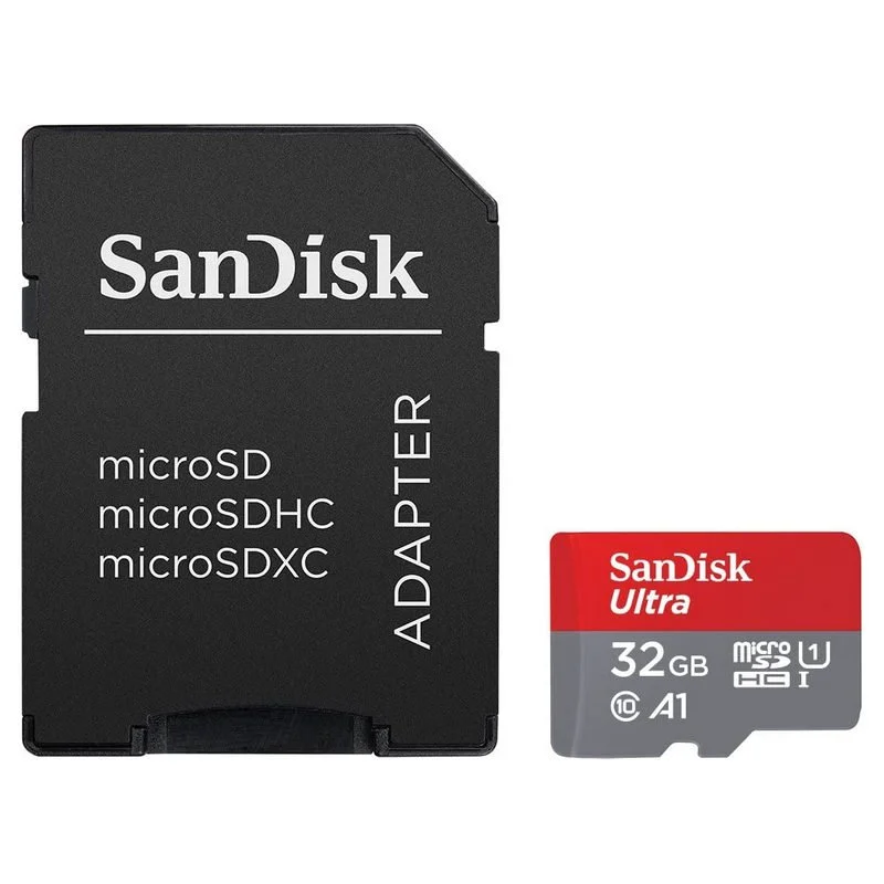 SanDisk Ultra microSDHC 32GB UHS-I U1 A1 Clase 10 + Adaptador SD