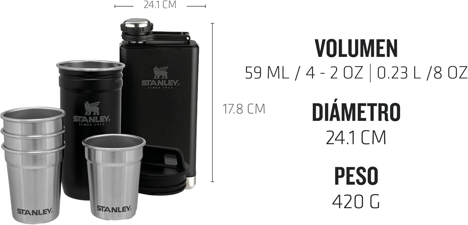 Thumbnail 1 de Stanley Adventure Pre-Party Vasos y Petaca Set Acero Inoxidable🥃