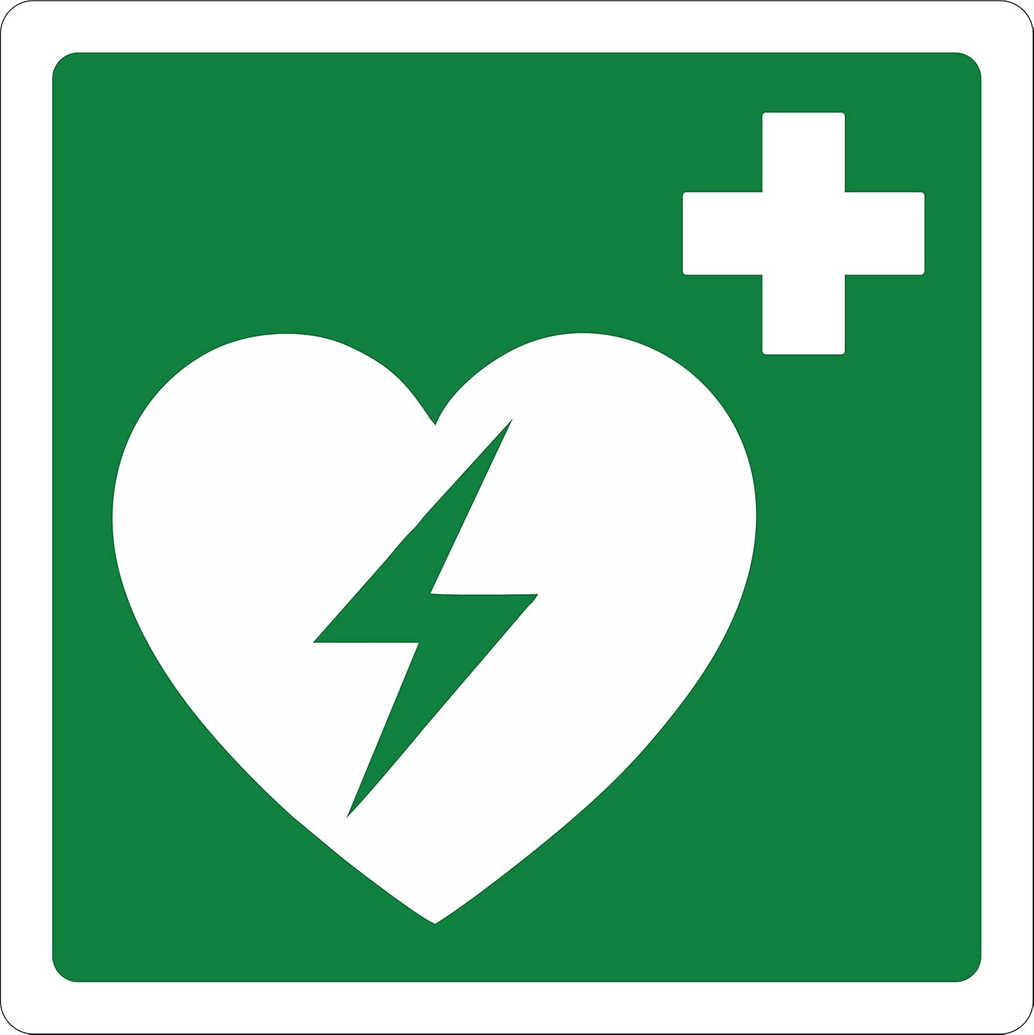 Detalle de Pubblimania Adesivo Cassetta Pronto Soccorso PVC 12x12 cm – resistente per esterno e interno
