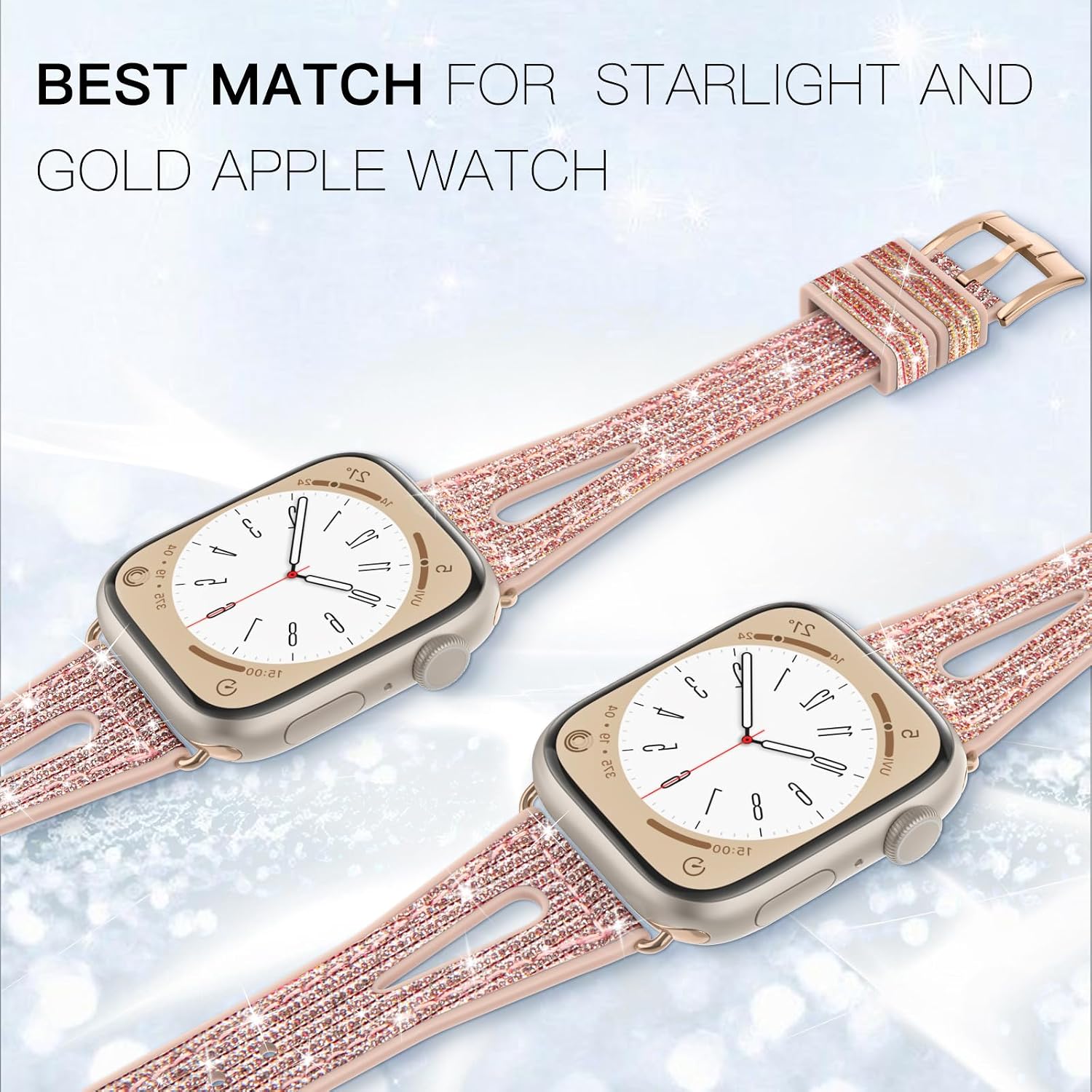 Thumbnail 1 de Tuocal Bling watch strap 41mm silicone