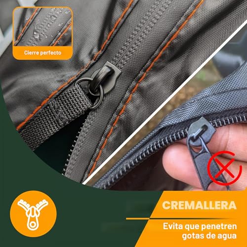 Thumbnail 2 de Enzeno Funda para sombrilla: protección impermeable 190 x 30/50 cm para sombrillas de jardín