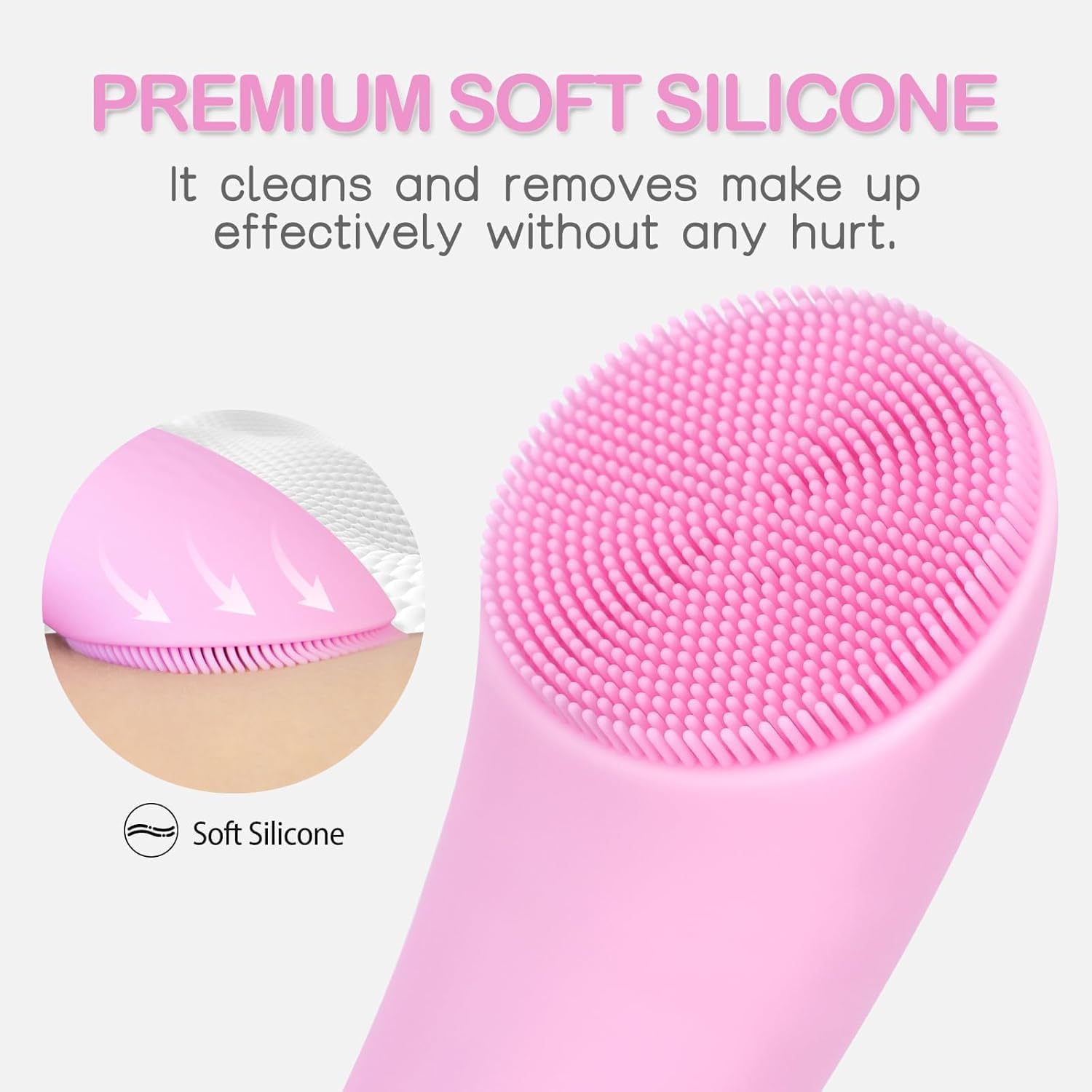 Thumbnail 6 de PRITECH Facial Cleansing Brush with Heatable Vibrating Massage – Pink