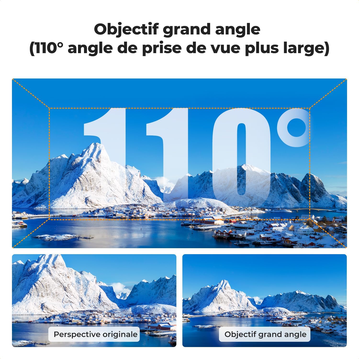 Detalle de K&F CONCEPT Objectif Grand Angle 108°