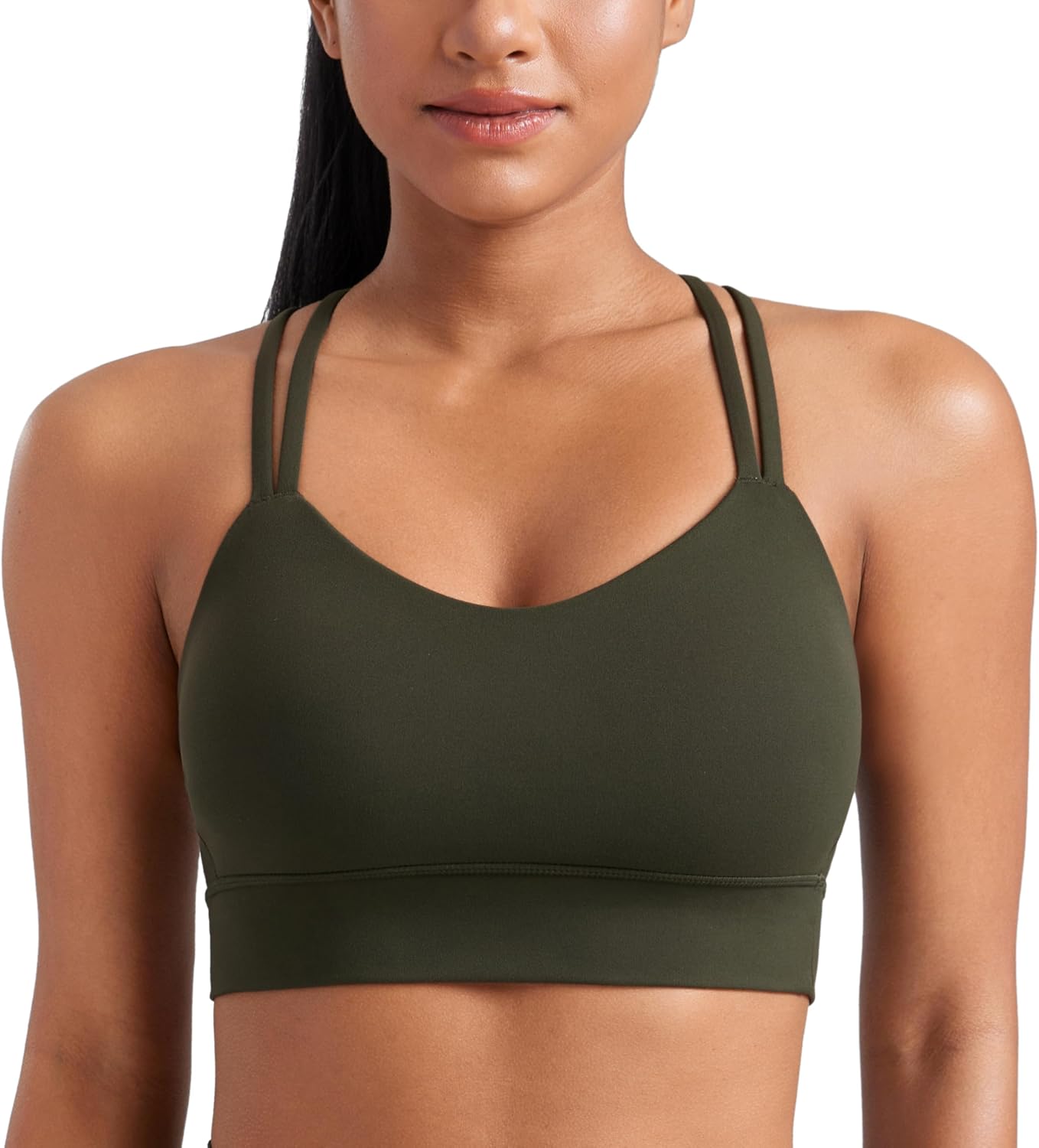 Thumbnail 6 de CRZ YOGA Butterluxe : soutien-gorge de sport femme à bretelles croisées, bonnets moulés sans coussinets amovibles