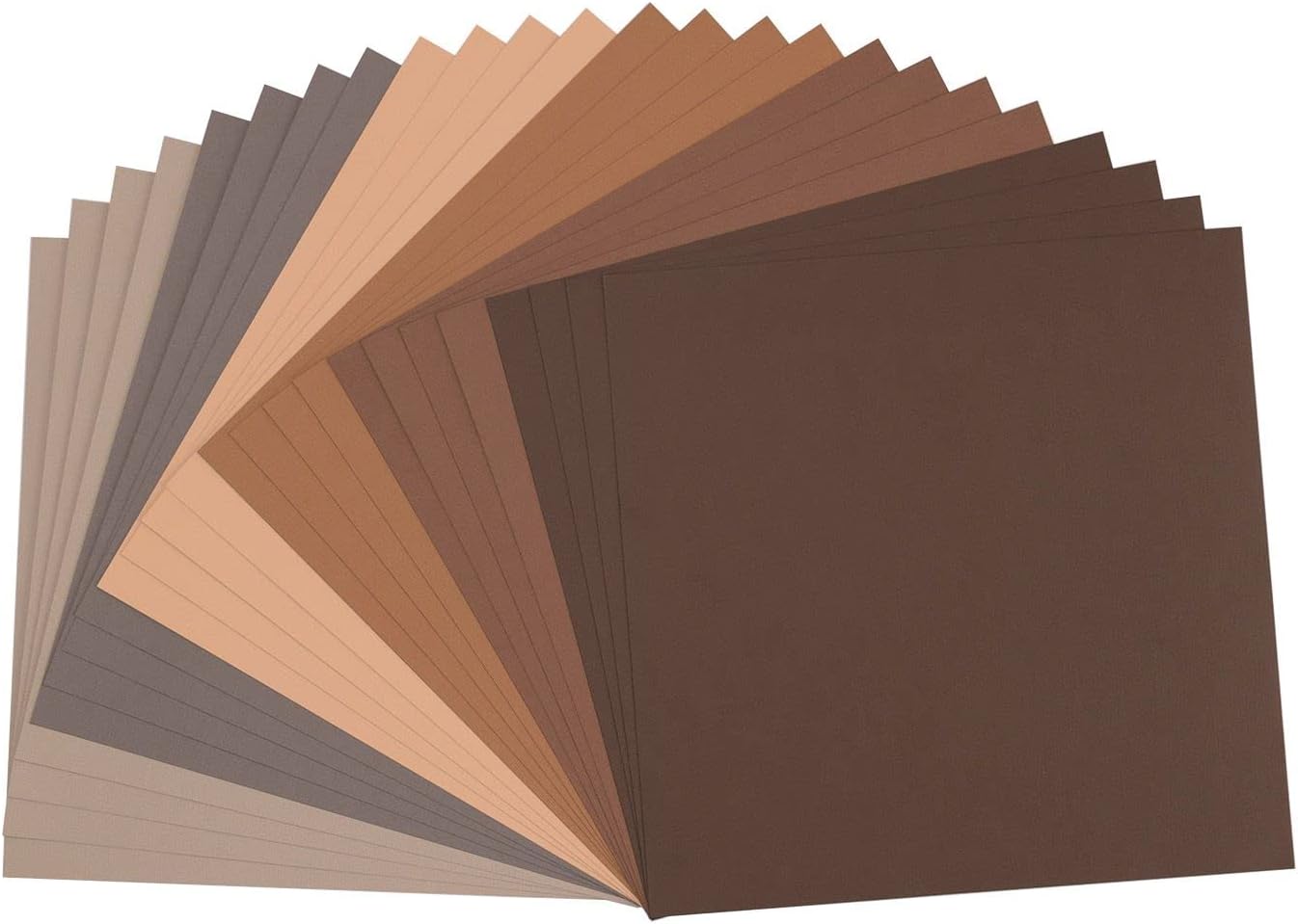 Detalle de Florence Papier Cartonné Marron Rugueux 30,5 × 30,5 cm – 24 feuilles, 216 g/m²