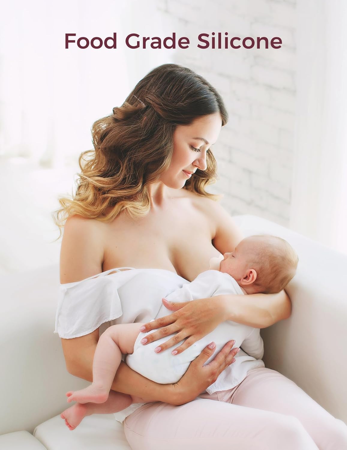 Detalle de Momcozy Floral Contact Nipple Shield 17mm (1 Pair) – 100% Silicone, BPA/BPS Free