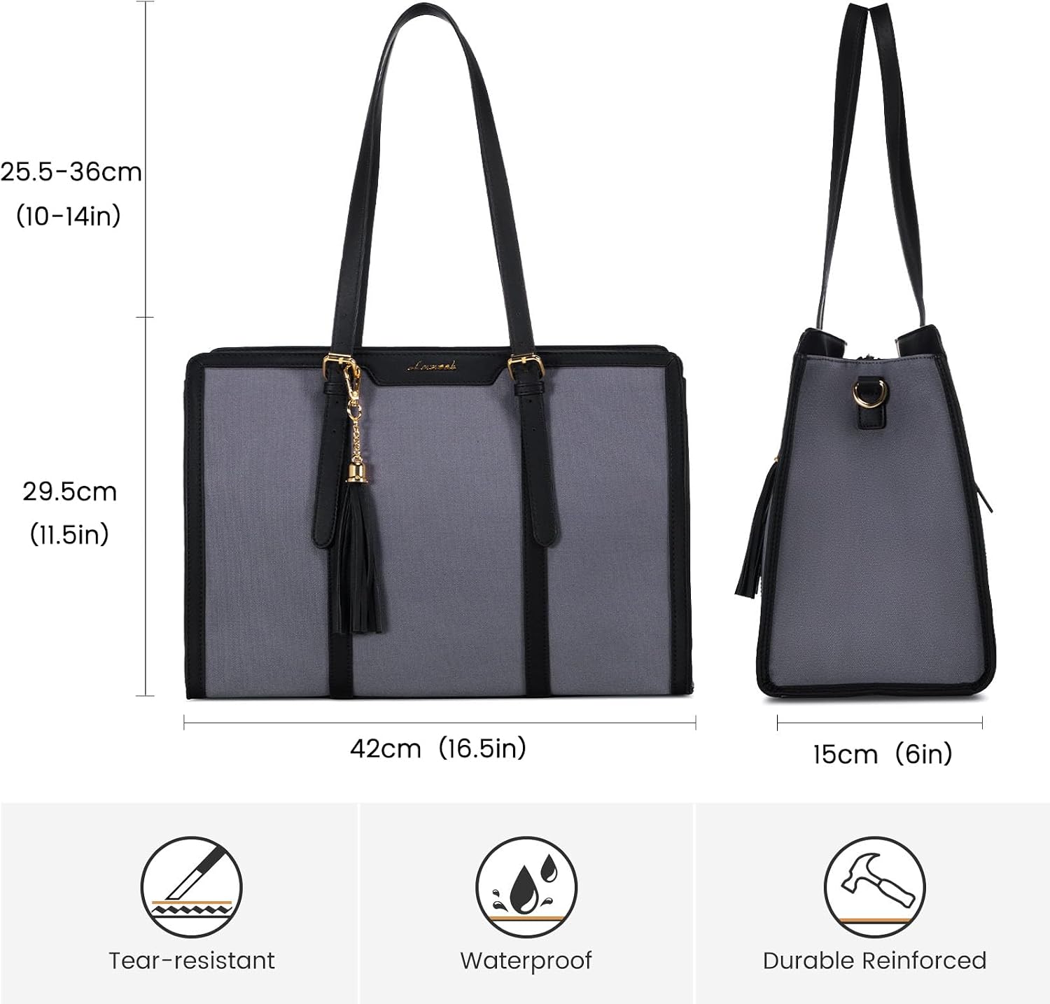 Detalle 2 de LOVEVOOK work bag for 15.6 inch laptop
