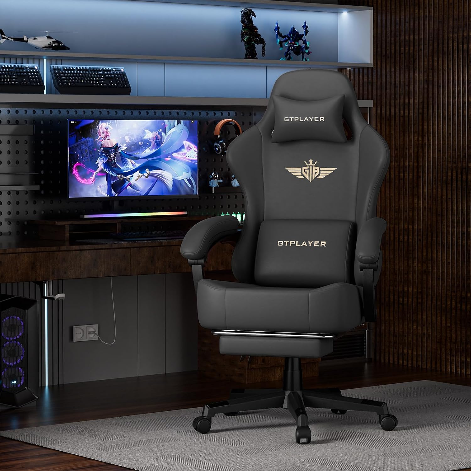 Detalle 2 de GTPLAYER Gaming Chair with Pocket Spring Cushion