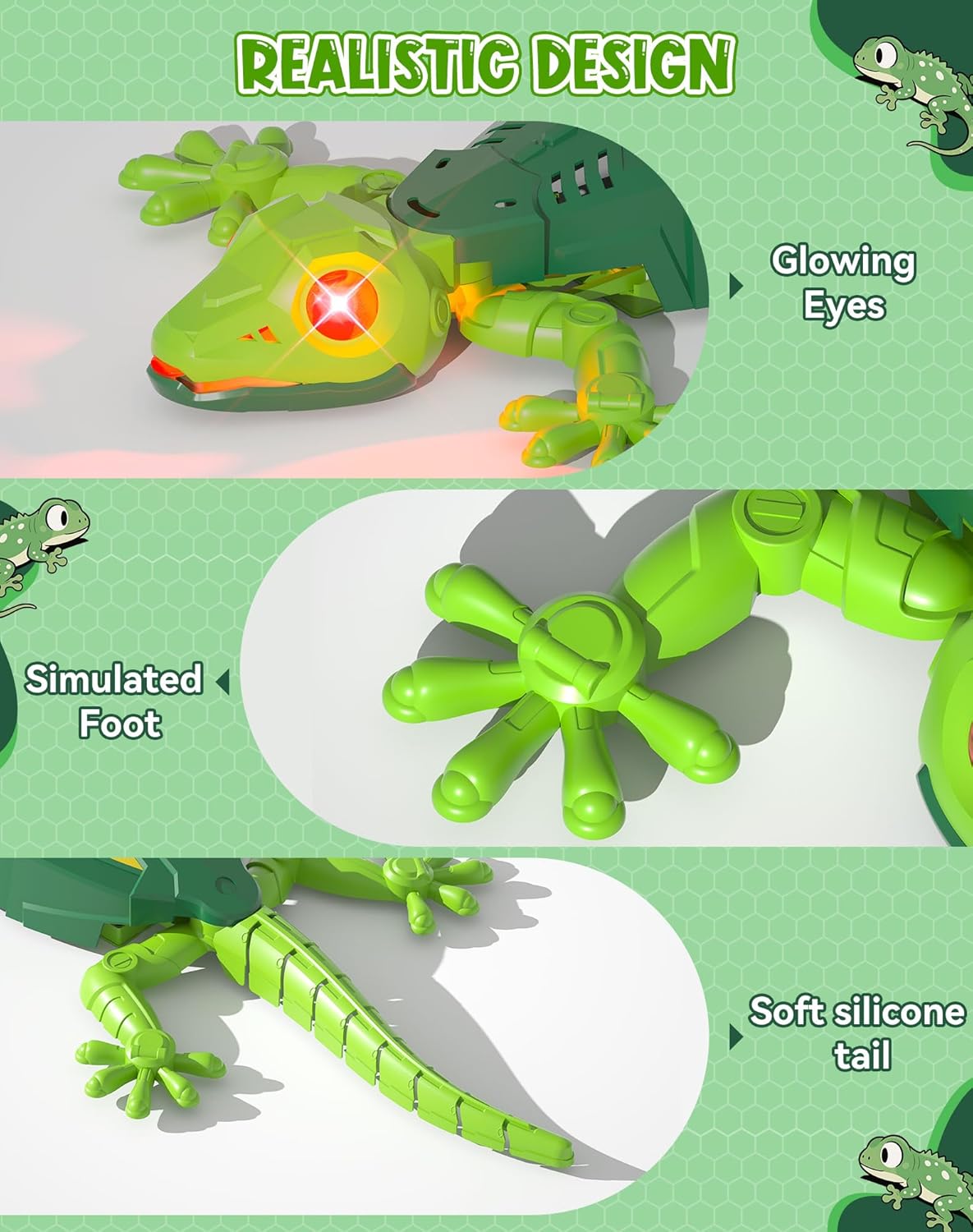 Detalle de Wall-Climbing Gecko Remote Robot Toy