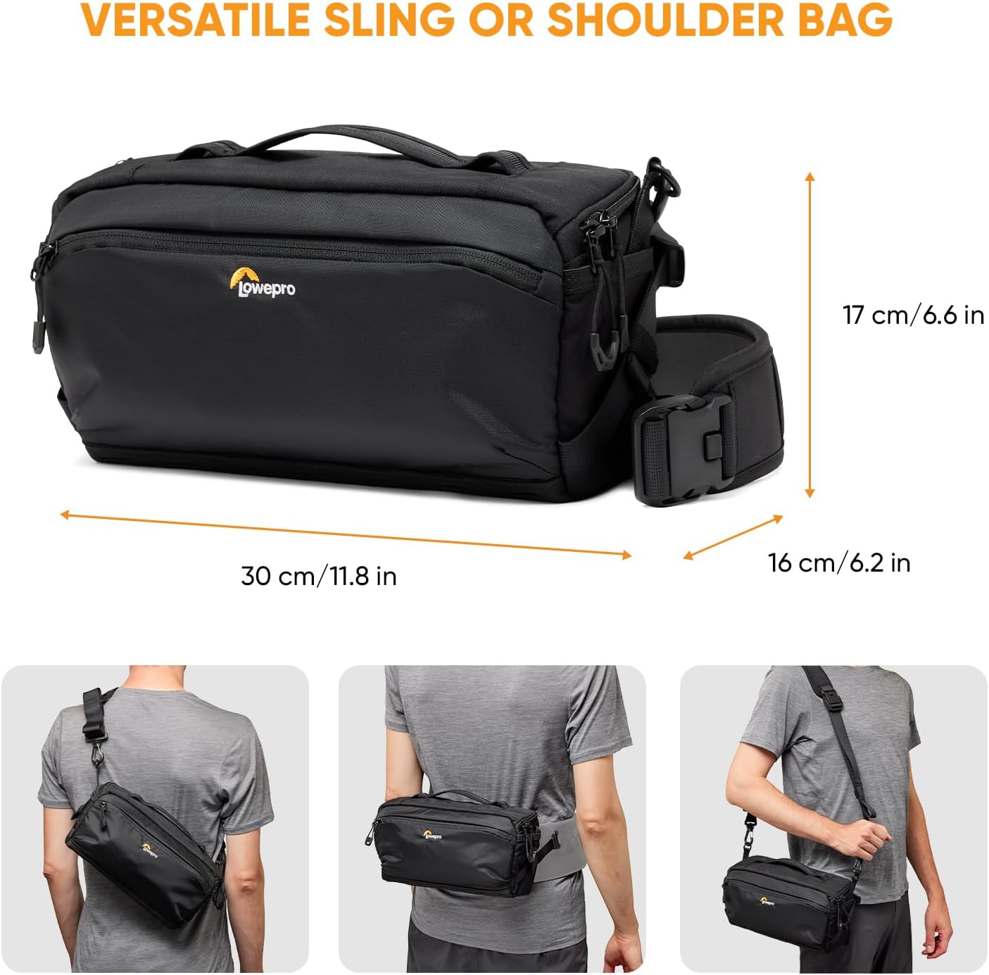 Thumbnail 1 de Lowepro ProTactic Lite SLX 120 AW III : sac photo bandoulière léger 5 L avec housse anti-pluie