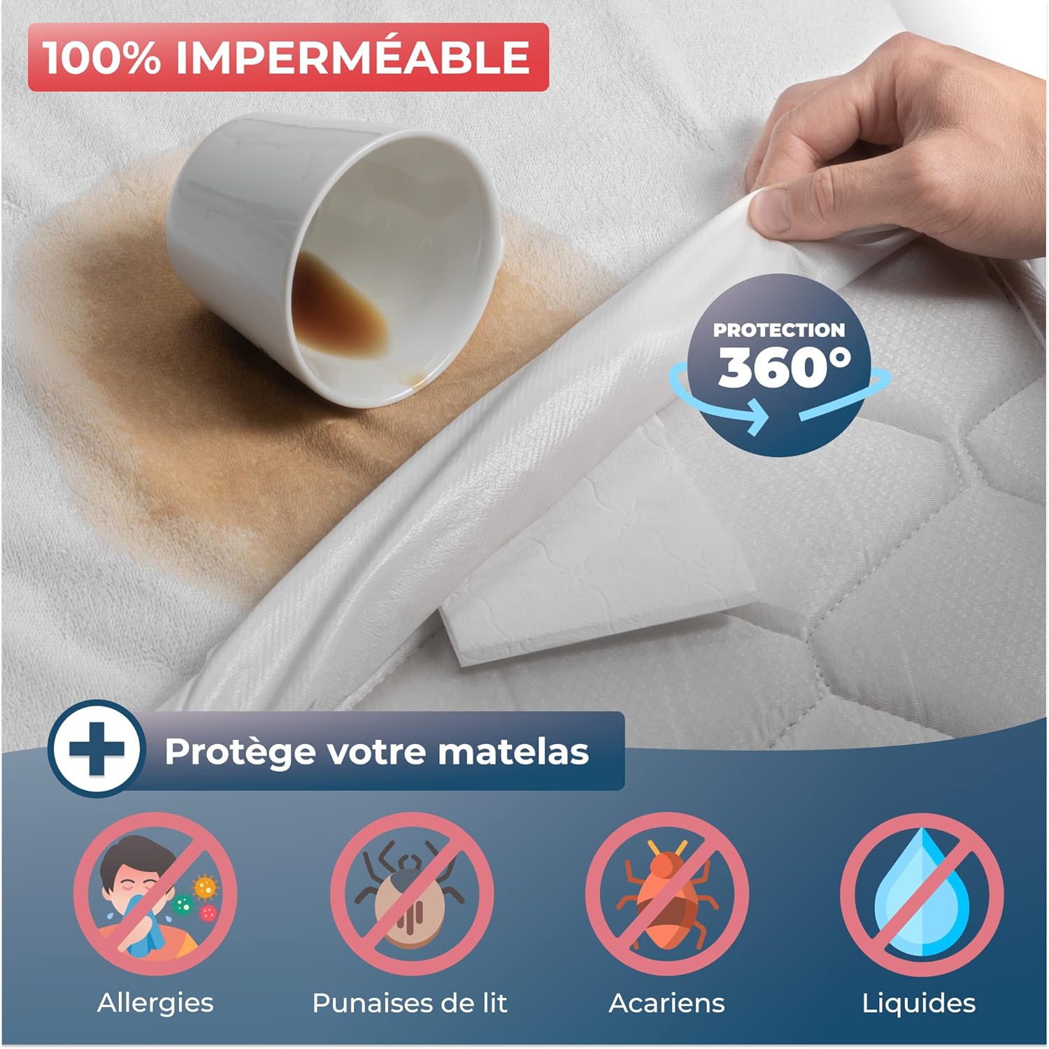 Thumbnail 2 de Wrappybag Housse 160x200x30 cm protège-matelas