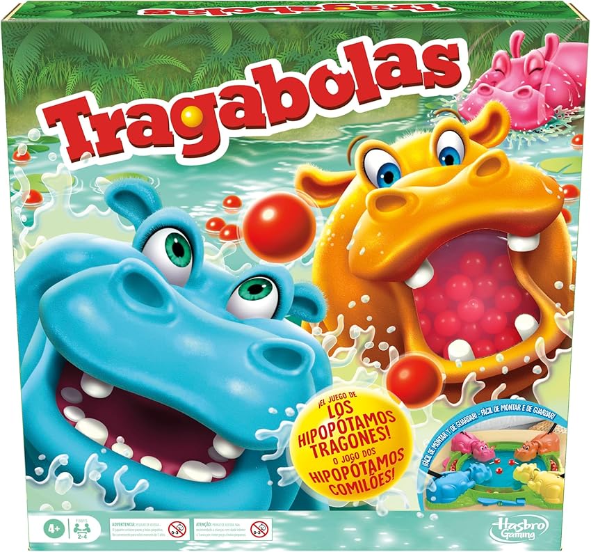 Detalle de Hasbro Tragabolas Comilón juego mesa 2–4 jugadores