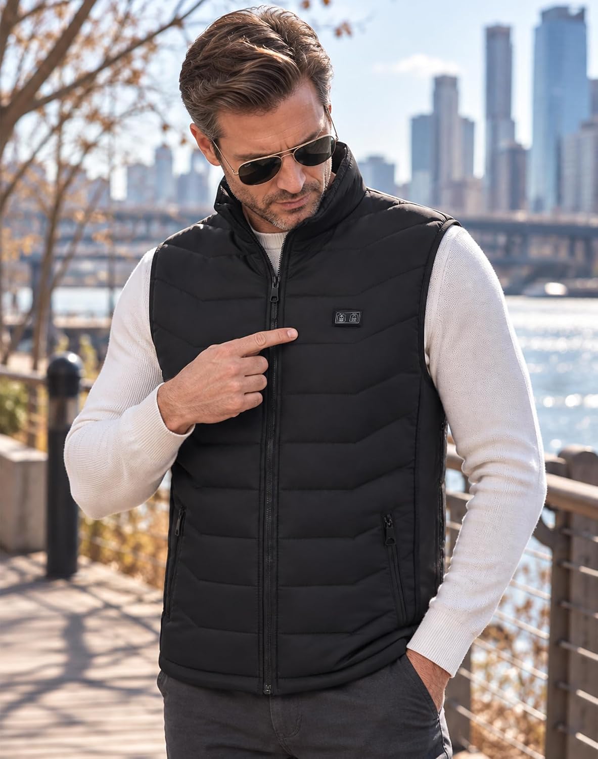Thumbnail 5 de CKARTIC Men's Heated Vest, 15 Heating Zones, 3 Heat Levels