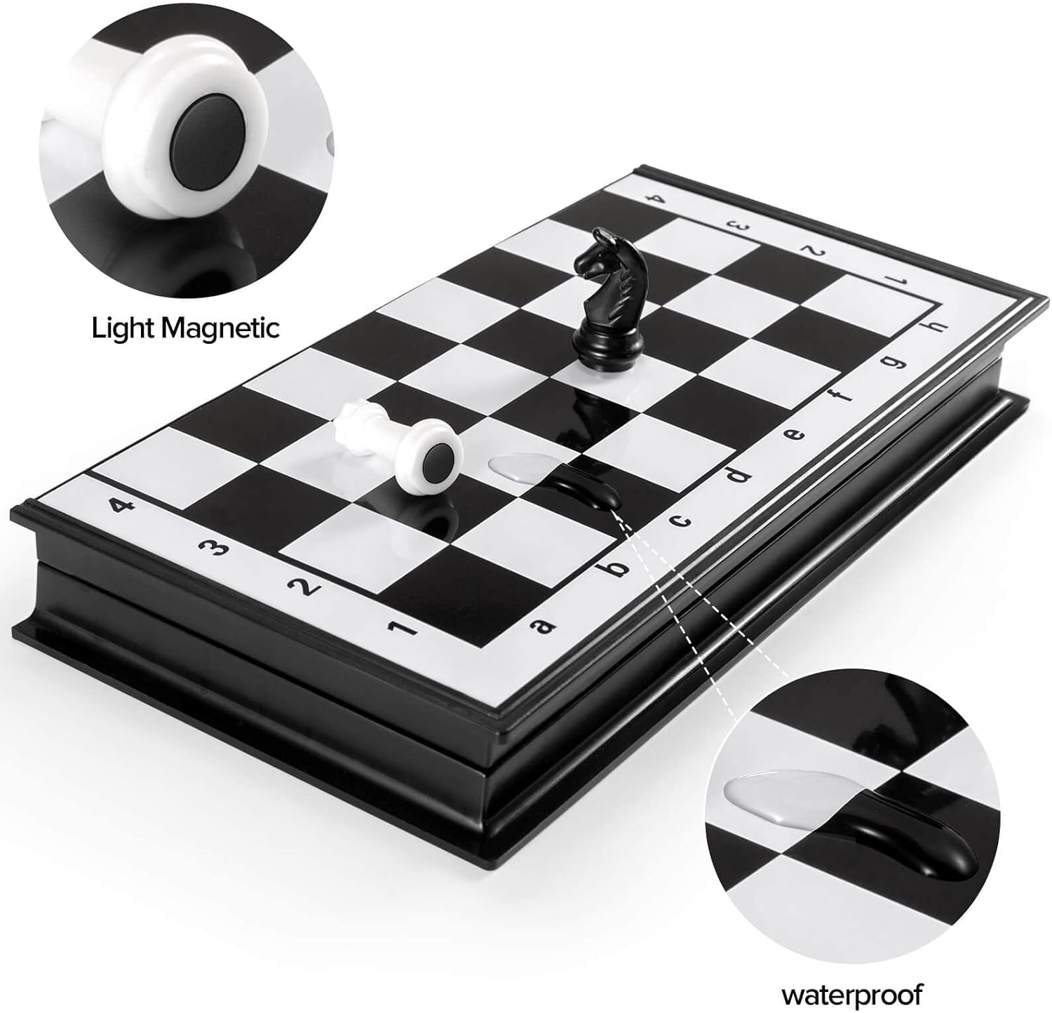 Thumbnail 2 de Magnetic Travel Chess Set 9.5 Inch ♟