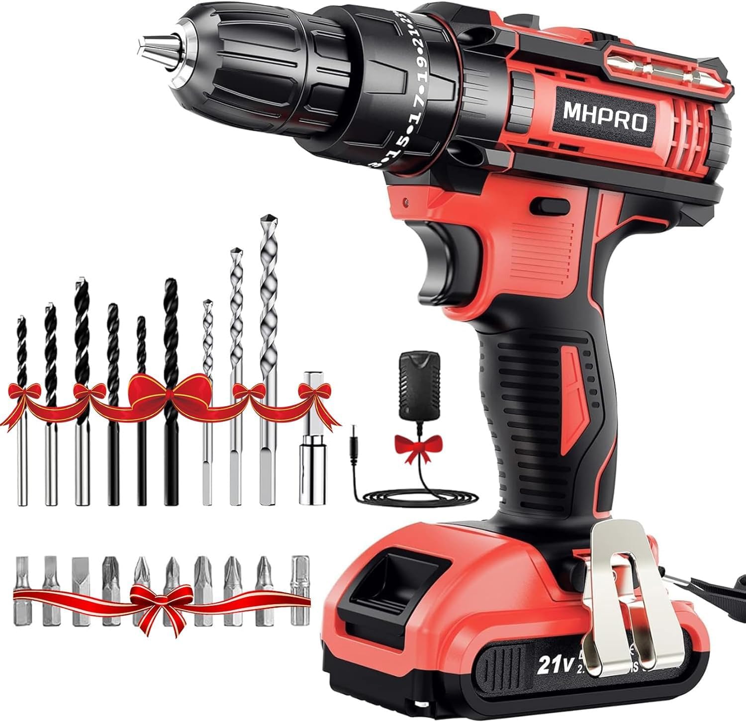 Detalle de MHPRO Trapano Avvitatore Batteria 21V 42Nm