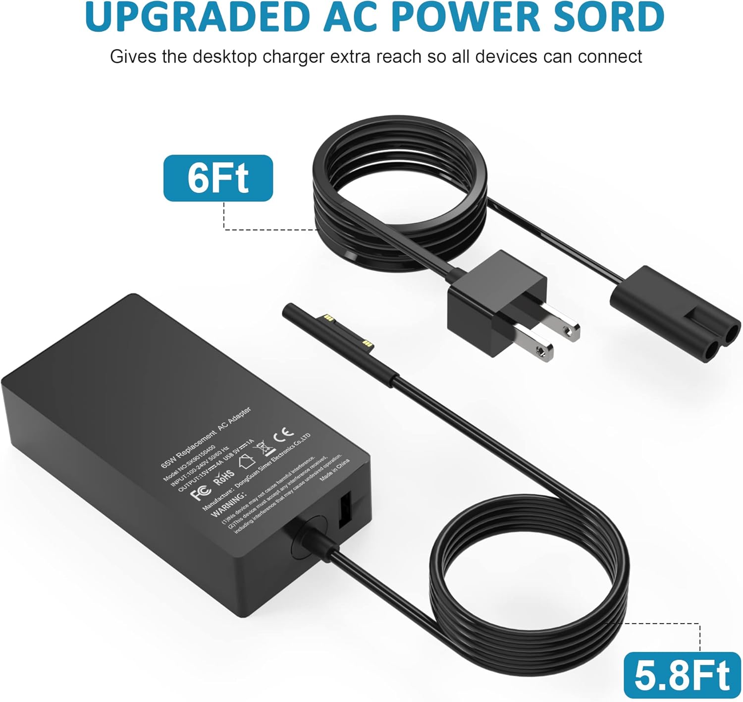 Detalle 1 de Surface-Compatible Charger 65W