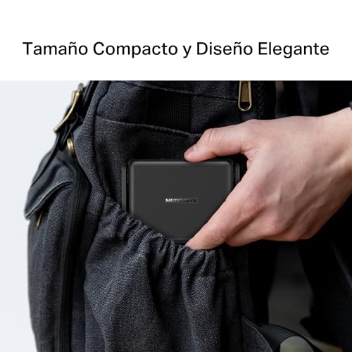 Detalle de Mercusys MB113-4G: Router 4G con VPN y powerbank USB-C, Wi‑Fi N300