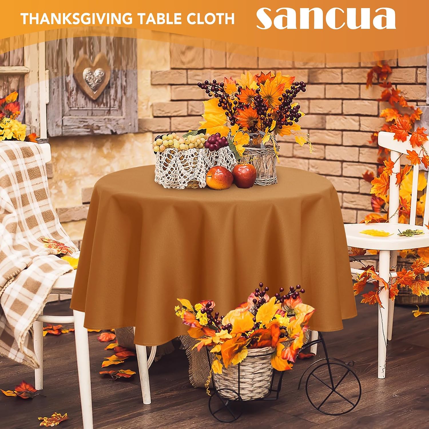 Detalle de sancua Round Tablecloth 90 Inch 🍽